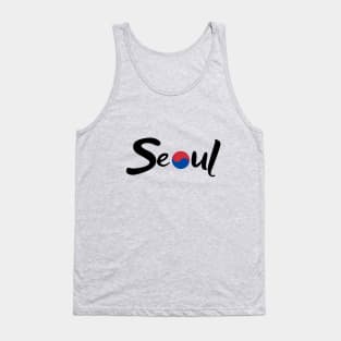 Seoul with Korean Flag Tank Top